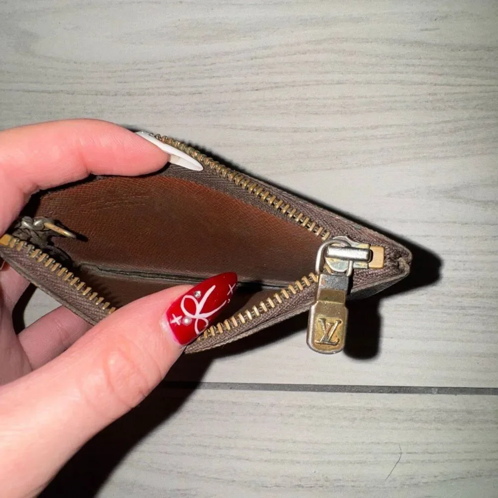 Louis Vuitton Monogram coin purse keychain  with an Entrupy Certificate of Authe